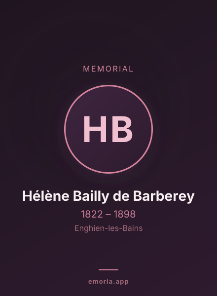 Memorial portrait of Hélène Bailly de Barberey