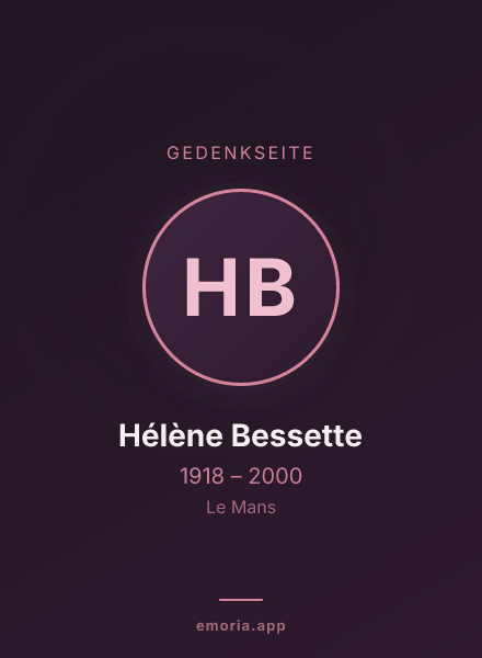 Gedenkportrait von Hélène Bessette