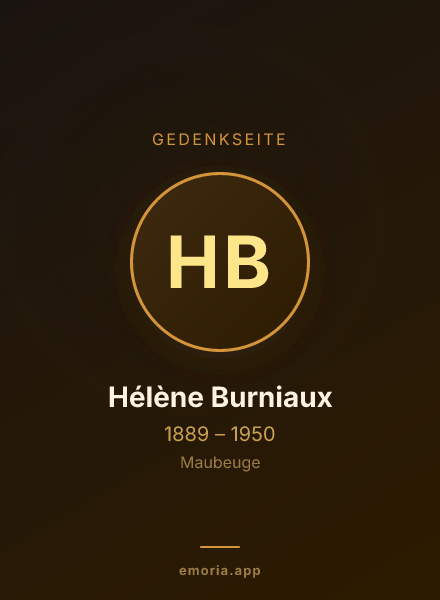 Gedenkportrait von Hélène Burniaux