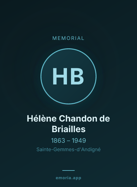 Memorial portrait of Hélène Chandon de Briailles