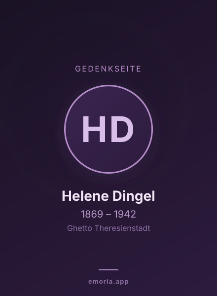 Gedenkportrait von Helene Dingel
