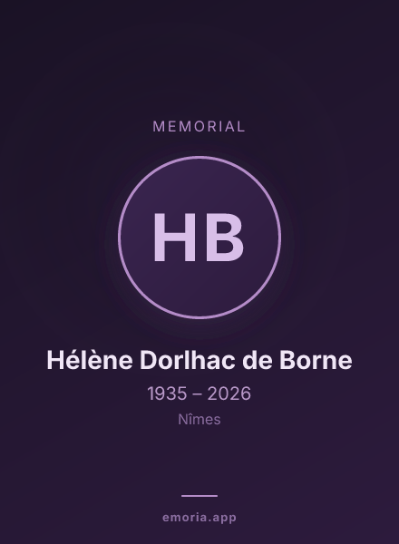 Memorial portrait of Hélène Dorlhac de Borne