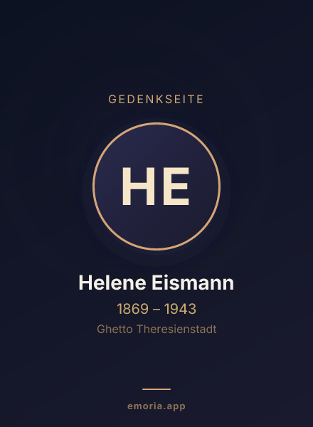 Gedenkportrait von Helene Eismann
