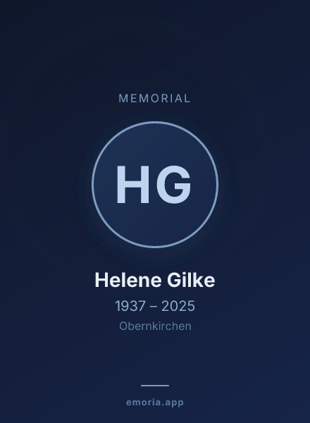 Memorial portrait of Helene Gilke