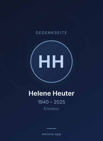 Gedenkportrait von Helene Heuter