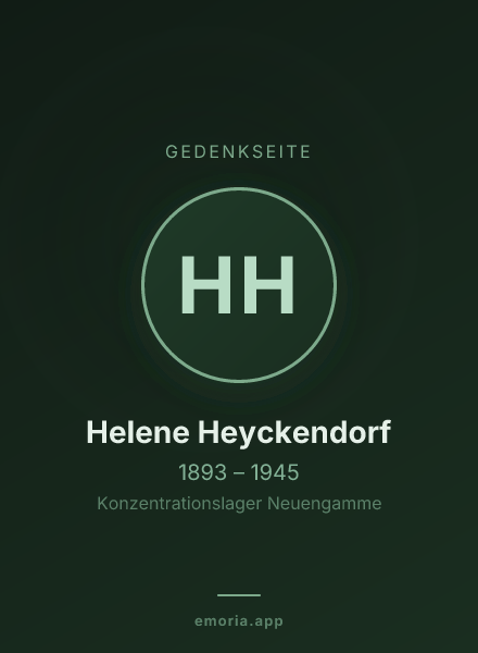 Gedenkportrait von Helene Heyckendorf