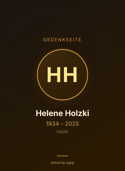Gedenkportrait von Helene Holzki