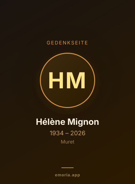Gedenkportrait von Hélène Mignon