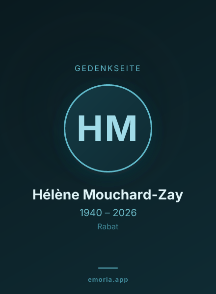 Gedenkportrait von Hélène Mouchard-Zay