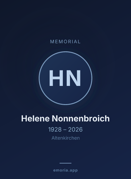 Memorial portrait of Helene Nonnenbroich