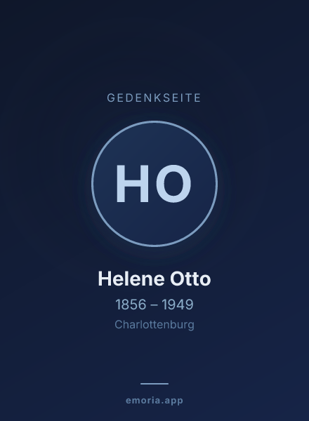 Gedenkportrait von Helene Otto