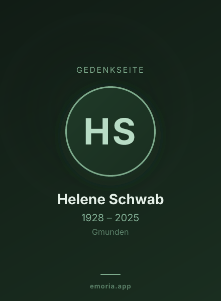Gedenkportrait von Helene Schwab