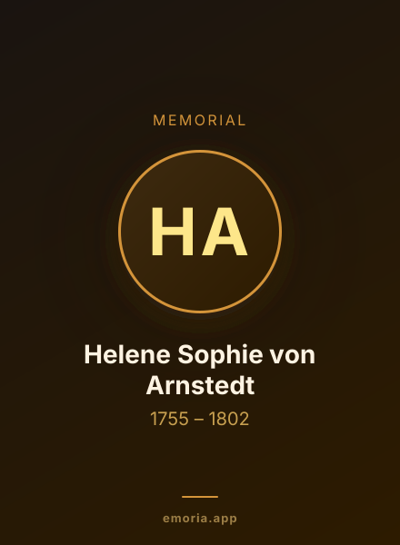 Memorial portrait of Helene Sophie von Arnstedt