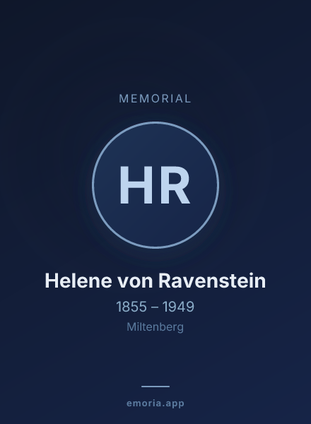 Memorial portrait of Helene von Ravenstein