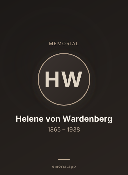 Memorial portrait of Helene von Wardenberg