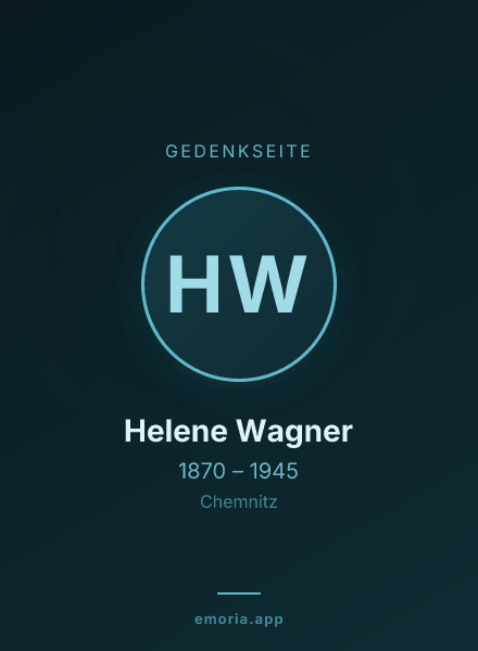 Gedenkportrait von Helene Wagner
