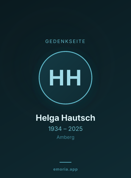 Gedenkportrait von Helga Hautsch