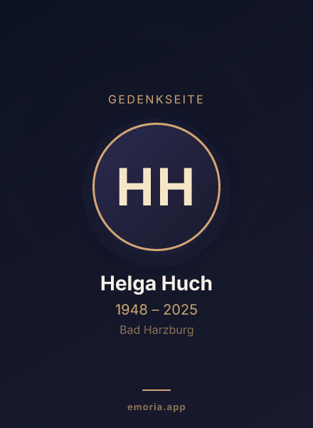 Gedenkportrait von Helga Huch