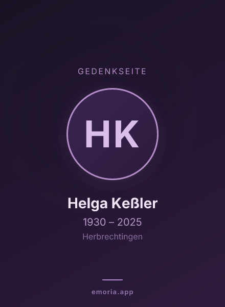 Gedenkportrait von Helga Keßler