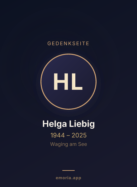 Gedenkportrait von Helga Liebig