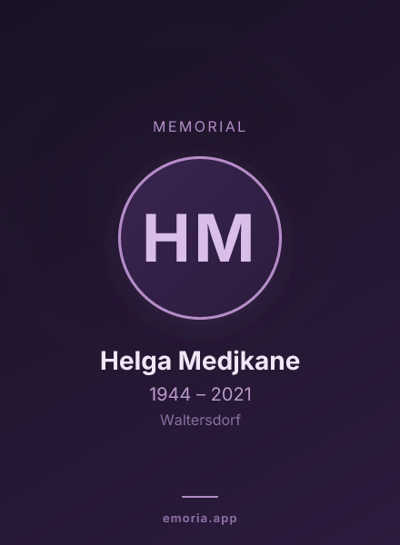 Memorial portrait of Helga Medjkane