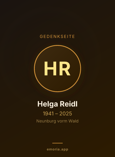 Gedenkportrait von Helga Reidl