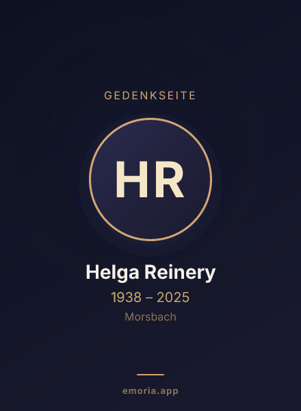 Gedenkportrait von Helga Reinery