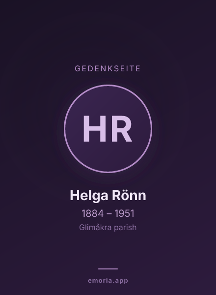 Gedenkportrait von Helga Rönn