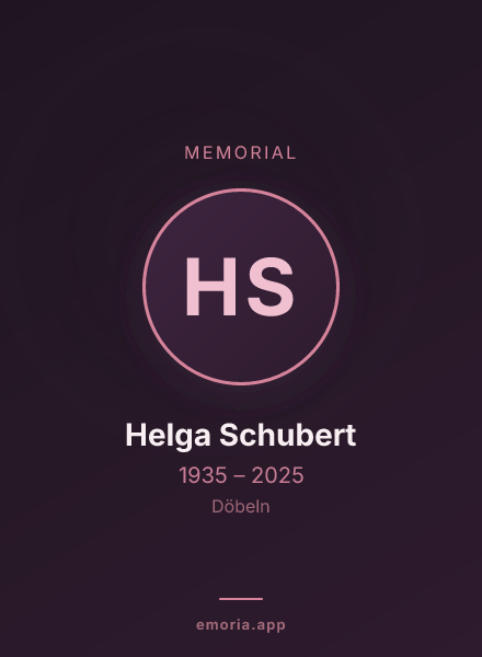 Memorial portrait of Helga Schubert