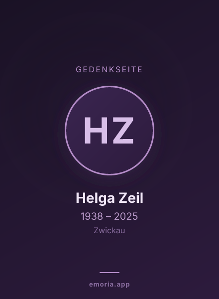 Gedenkportrait von Helga Zeil
