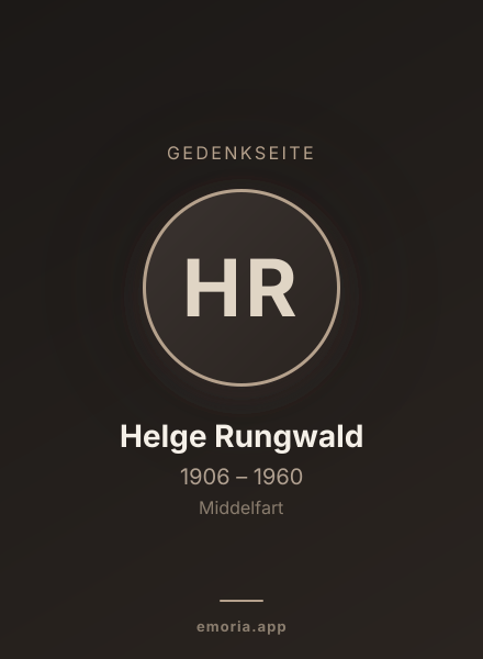 Gedenkportrait von Helge Rungwald
