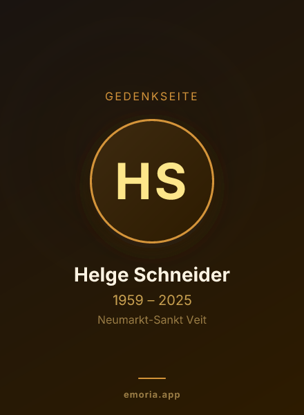 Gedenkportrait von Helge Schneider
