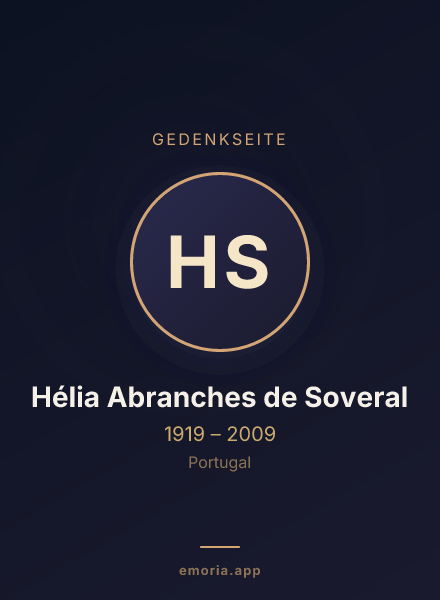 Gedenkportrait von Hélia Abranches de Soveral