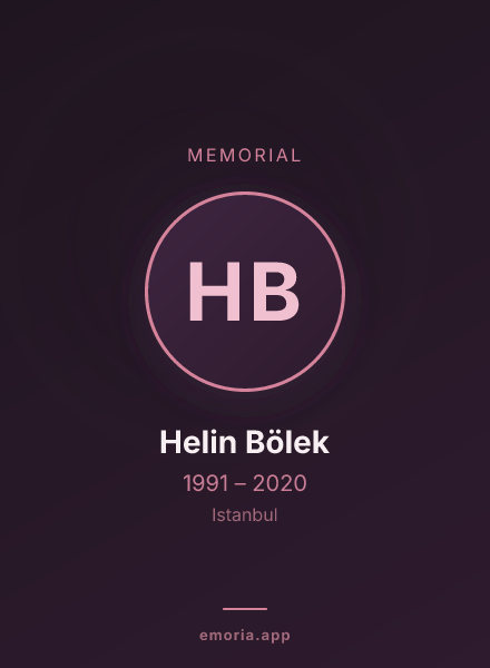 Memorial portrait of Helin Bölek