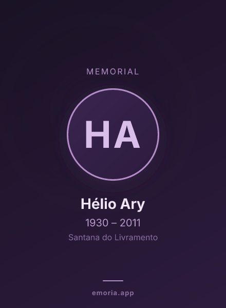Memorial portrait of Hélio Ary