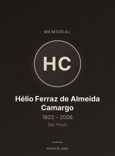 Memorial portrait of Hélio Ferraz de Almeida Camargo