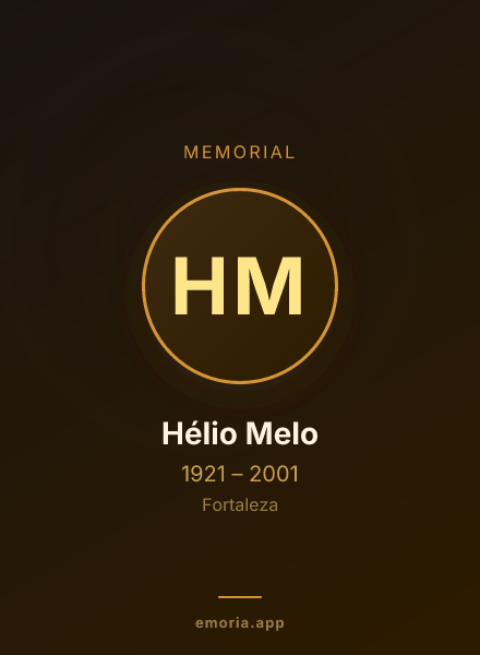 Memorial portrait of Hélio Melo