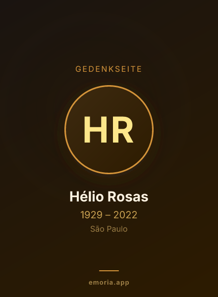 Gedenkportrait von Hélio Rosas