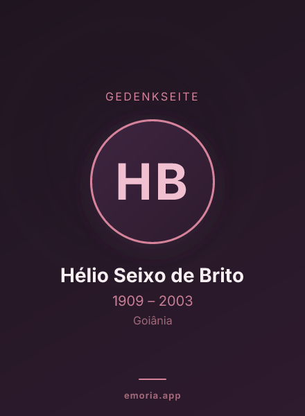 Gedenkportrait von Hélio Seixo de Brito