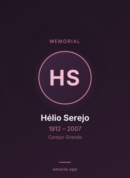 Memorial portrait of Hélio Serejo