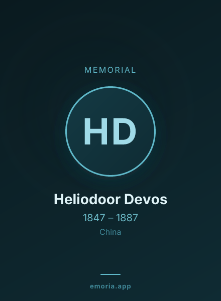 Memorial portrait of Heliodoor Devos