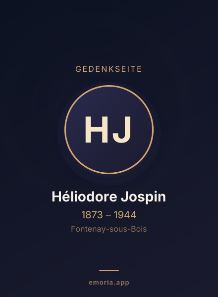 Gedenkportrait von Héliodore Jospin