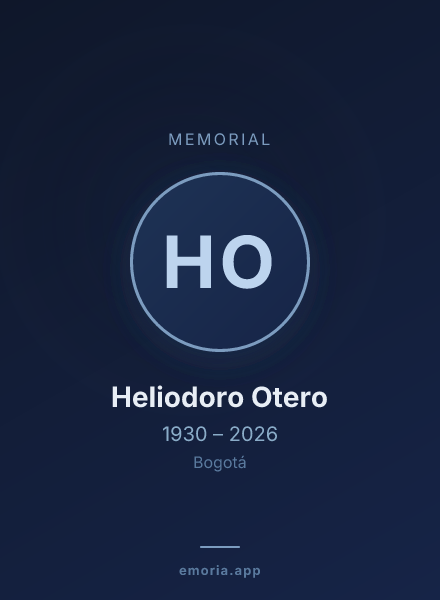 Memorial portrait of Heliodoro Otero