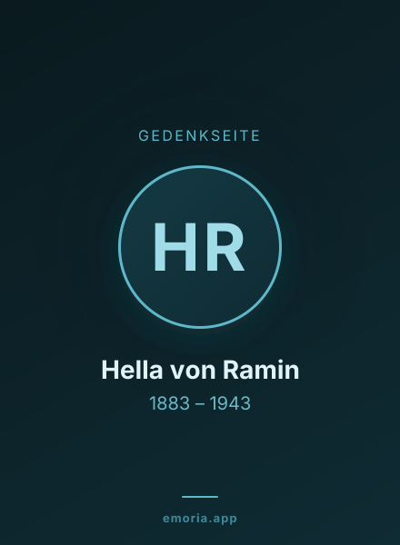 Gedenkportrait von Hella von Ramin