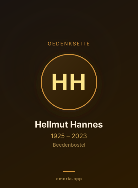 Gedenkportrait von Hellmut Hannes