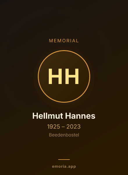 Memorial portrait of Hellmut Hannes