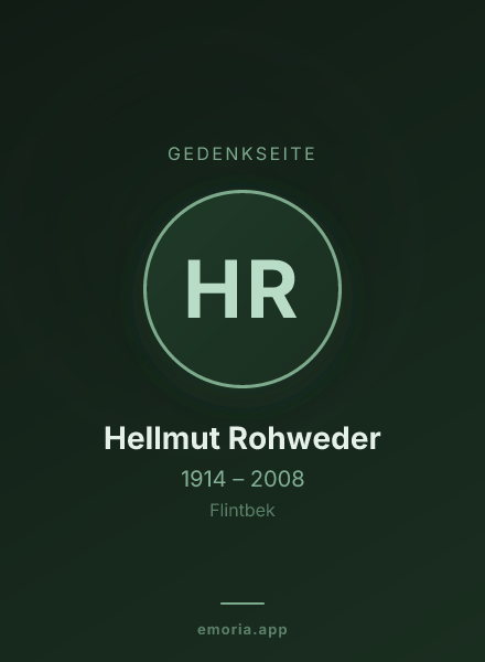 Gedenkportrait von Hellmut Rohweder