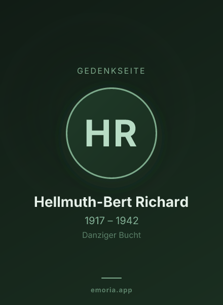 Gedenkportrait von Hellmuth-Bert Richard