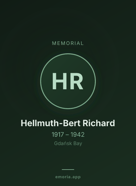 Memorial portrait of Hellmuth-Bert Richard