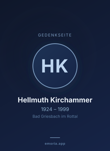 Gedenkportrait von Hellmuth Kirchammer